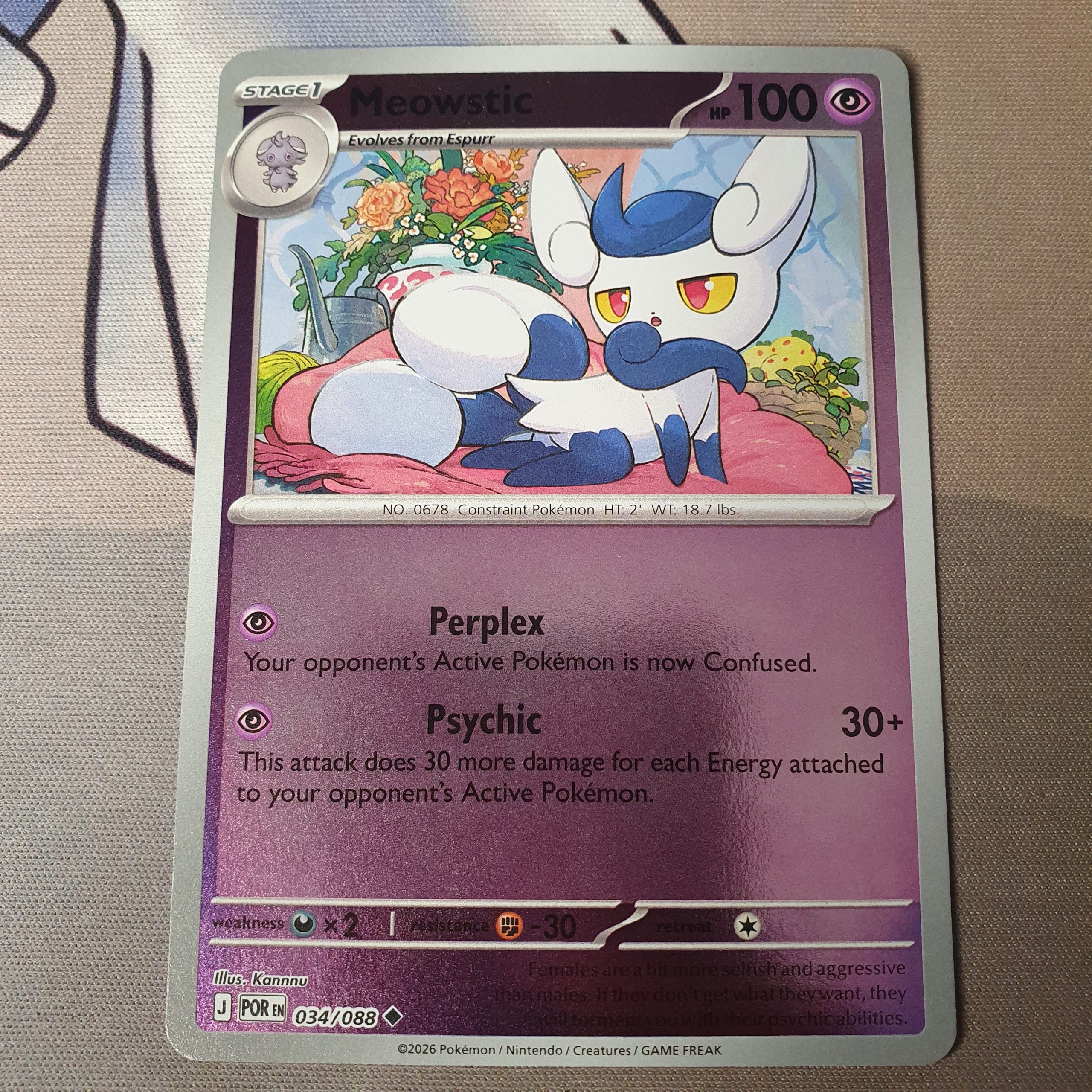 Meowstic - 034/088 - ME03: Perfect Order (POR)