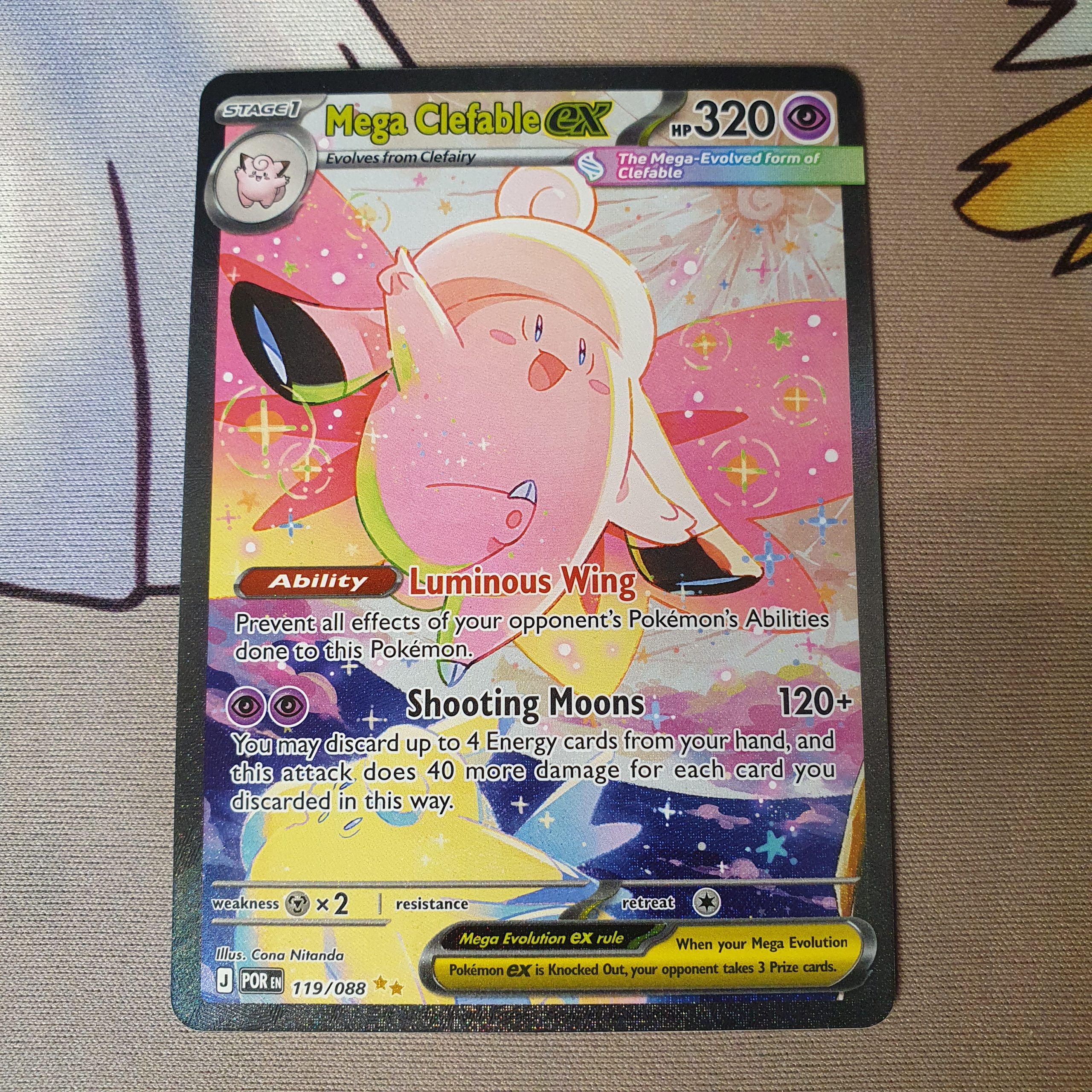 Mega Clefable ex - 119/088 - ME03: Perfect Order (POR)