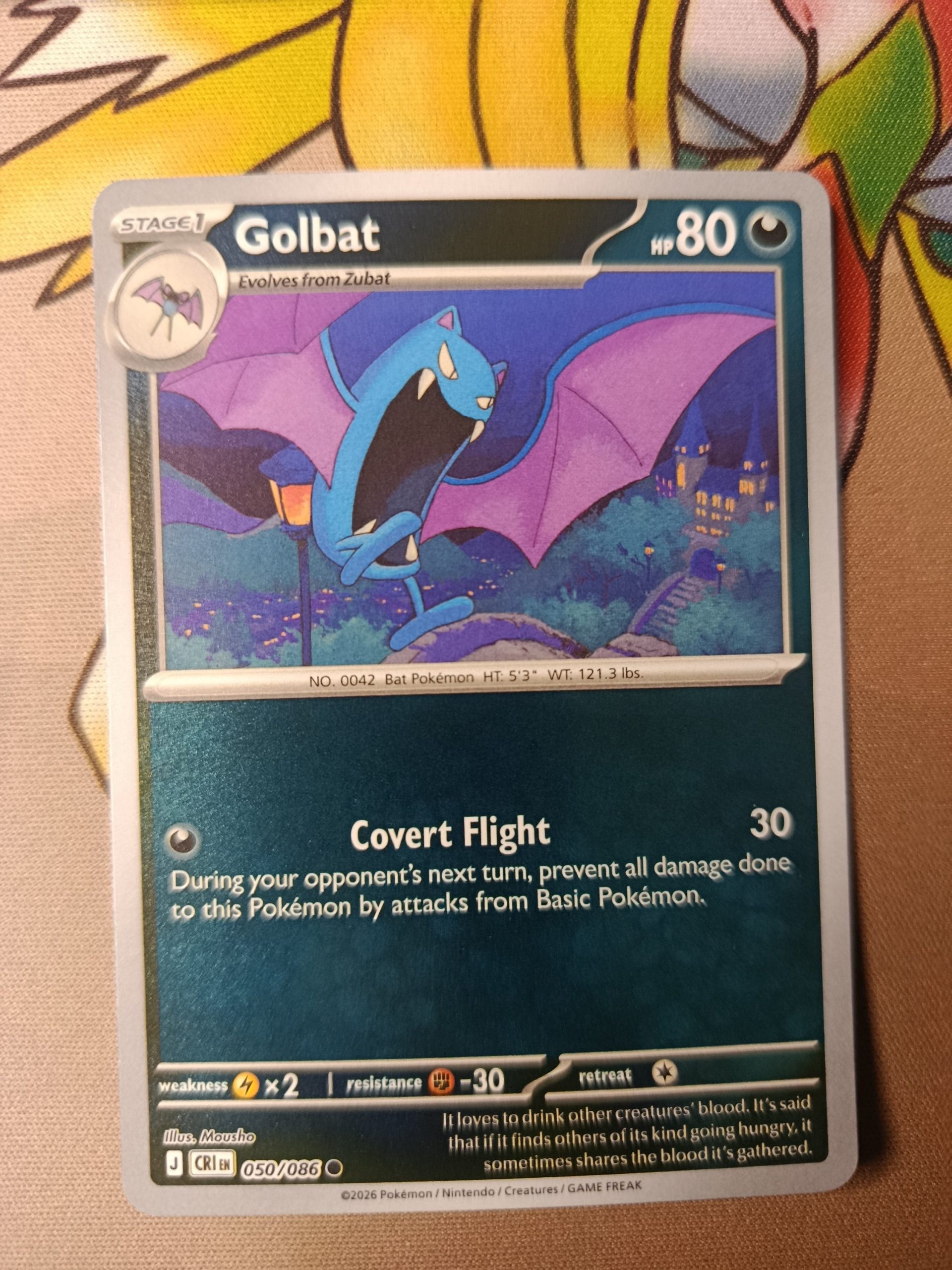 Golbat (Reverse Holo) - 050/086 - ME04: Chaos Rising (CRI)