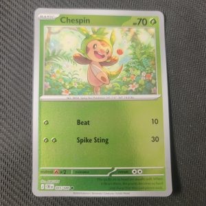 Chespin (Reverse Holo) -005/086- ME04: Chaos Rising (CRI)