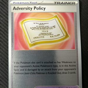 Adversity Policy (Reverse Holo) -074/086- ME04: Chaos Rising (CRI)